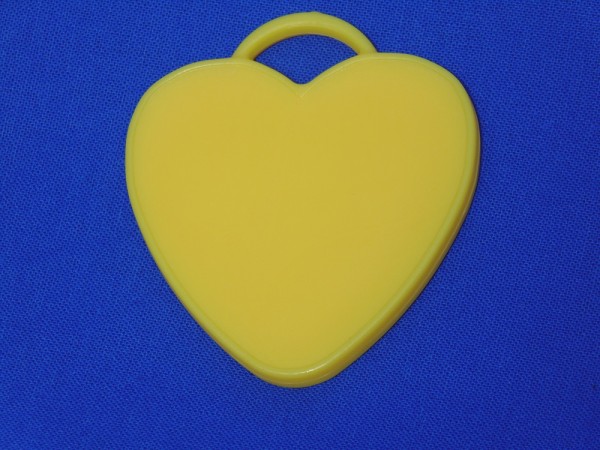 Luftballon Gewicht Herz-förmig in gelb