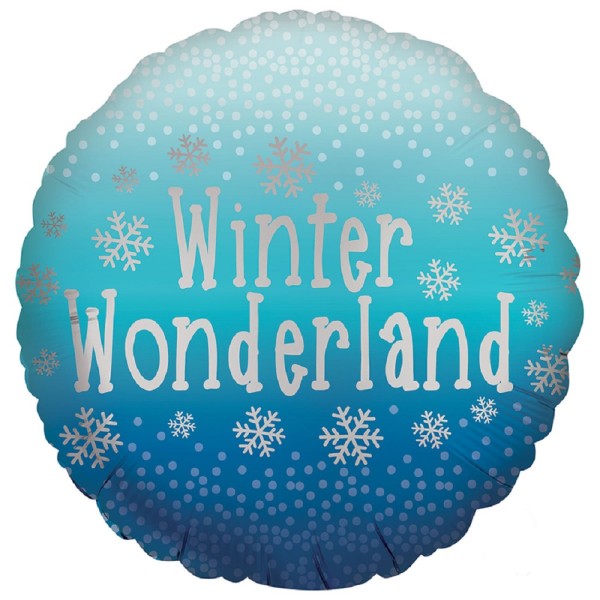 Winter Wonderland - Snowflakes - Folienballon 18 in / 45cm