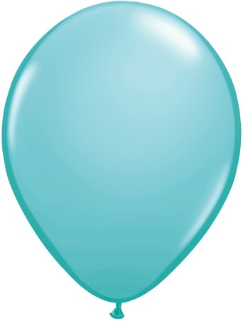 Qualatex Fashion Caribbean Blue (Blau) 12,5cm 5" Latex Luftballons