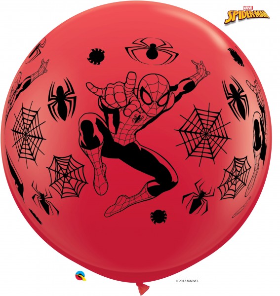 Spiderman 90cm 36" Latex Riesenluftballons Qualatex