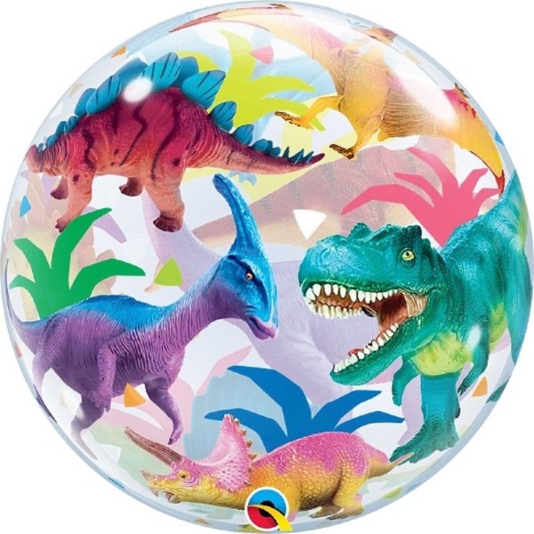 Qualatex Bubble Colorful Dinosaurs 56cm 22 Inch Dinosaurier