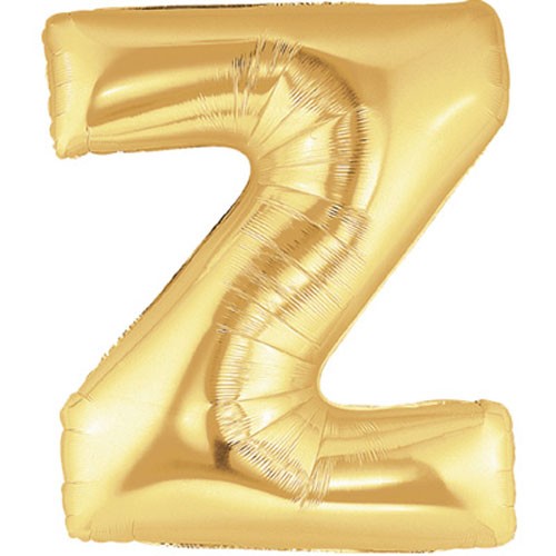 Buchstaben Z Gold Folienballon - 101cm 40''