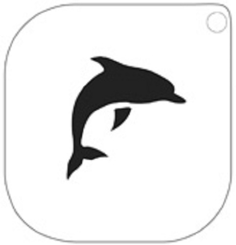 Grimas Schminkschablone Delfin Nr. 44