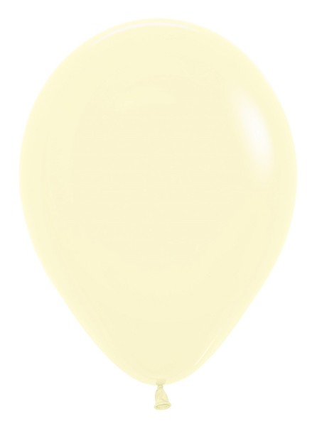 Sempertex 620 Pastel Matte Yellow (Gelb) 12,5cm 5" Latex Luftballons