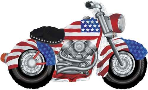 Harley Davidson American Style Motorrad Folienballon 119cm 47"