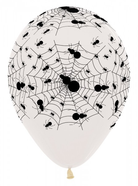 Spiderweb Crystal Clear 30cm 12" Latex Luftballons Sempertex