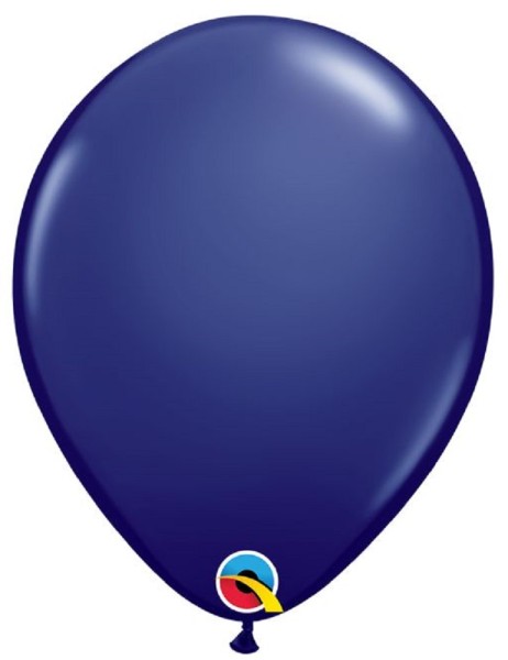 Qualatex Fashion Navy 27,5cm 11 inch Latex Luftballons Blau