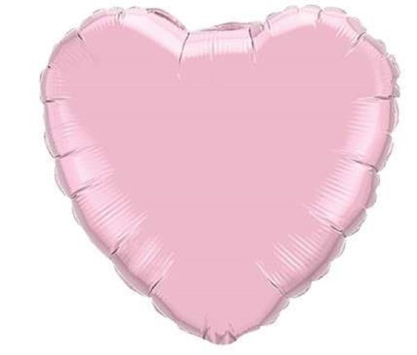 Folienballon Herz Pearl Pink Rosa 45cm 18 Inch Qualatex