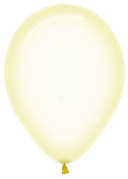 Sempertex 321 Crystal Pastel Yellow Gelb 30cm 12" Latex Luftballons
