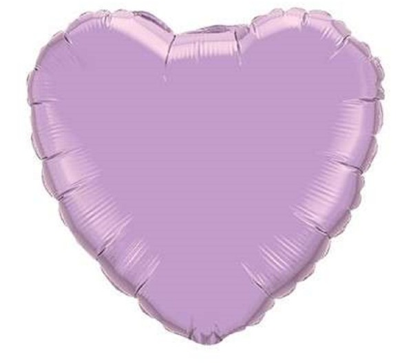 Folienballon Herz Pearl Lavender Lavendel 45cm 18 Inch Qualatex