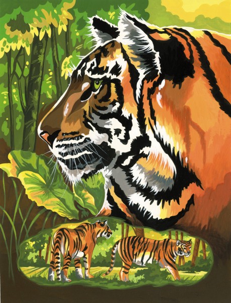 Reeves Junior Malen nach Zahlen Tigerportrait