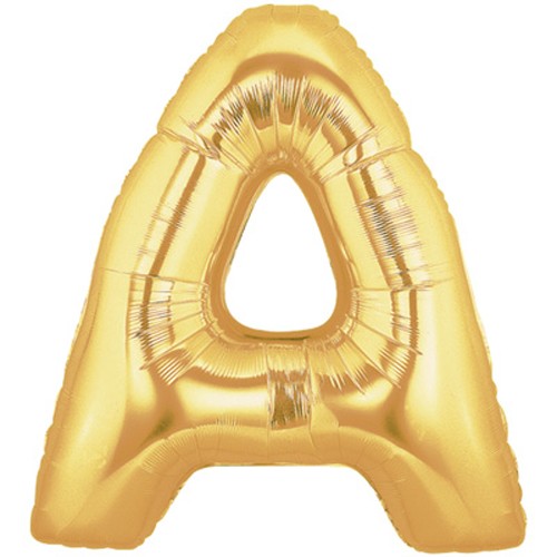 Buchstaben A Gold Folienballon - 101cm 40''