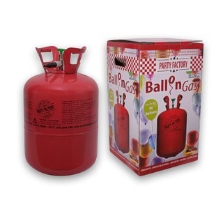 Ballongas Helium Einwegzylinder 0,40 m³ (Pfandfrei) + Füllventil