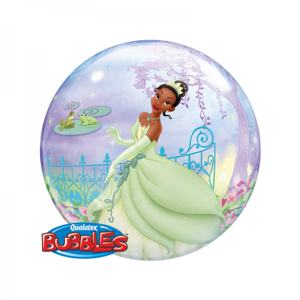 Qualatex Bubble Princess Tiana and the Frog 22" 56cm Luftballon
