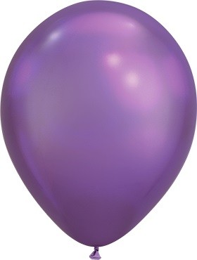 Qualatex Chrome Purple (Lila) 18cm 7" Latex Luftballons