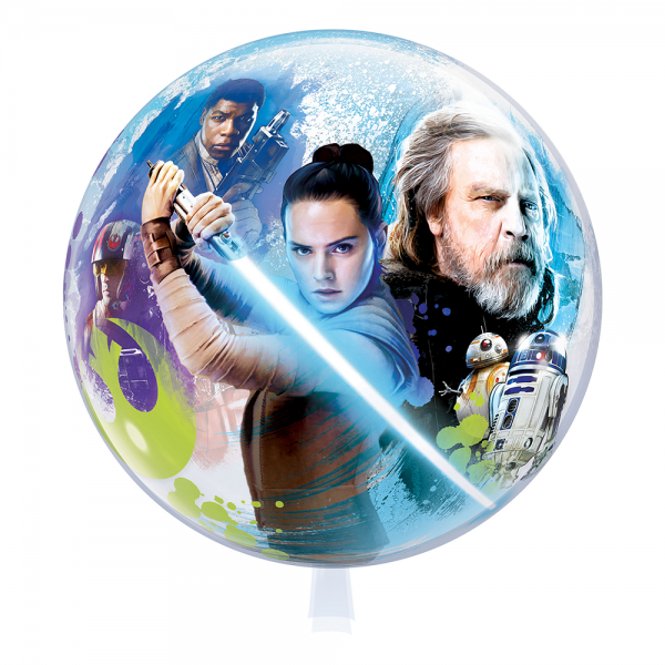 Qualatex Bubble Star Wars Last Jedi Disney 22" 56cm Luftballon