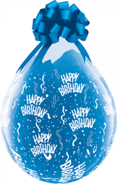 Verpackungsballons Happy Birthday 45cm 18" Qualatex Stuffer