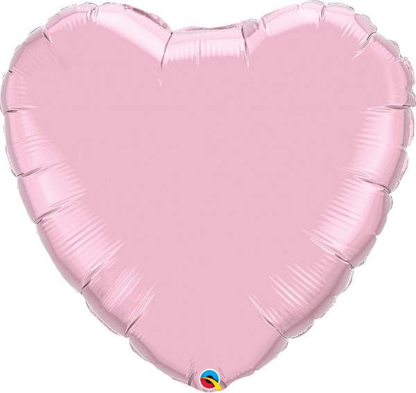 Folienballon Herz Pearl Pink (Rosa) 90cm 36" Qualatex