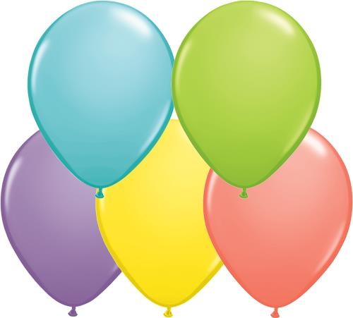 Qualatex Assortment Sorbet (bunt gemischt) 27,5cm 11" Latex Luftballons