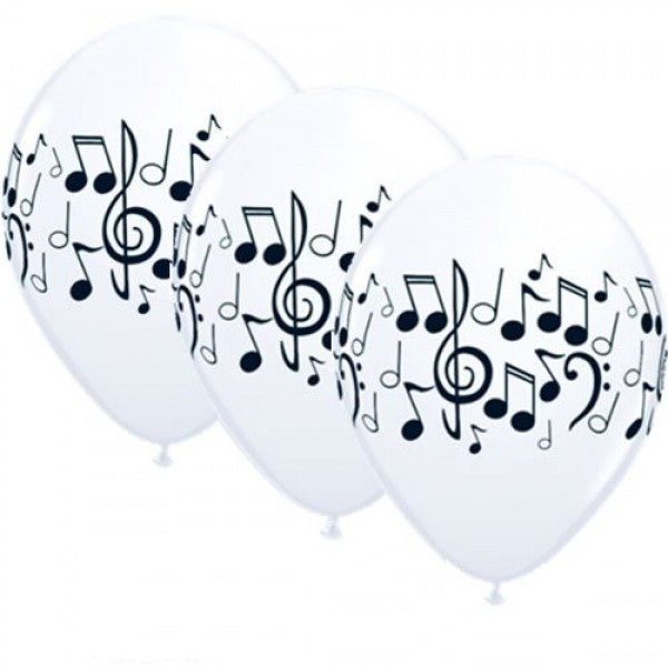 Musik Noten 27,5cm 11" Latex Luftballons Qualatex