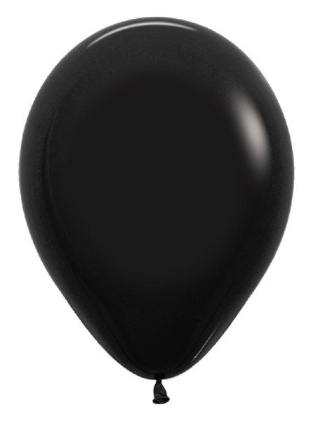 Sempertex 080 Fashion Black (Schwarz) 12,5cm 5" Latex Luftballons