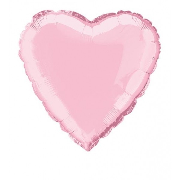 Mini Folienballon Herz Pearl Pink (Rosa) 10cm 4"