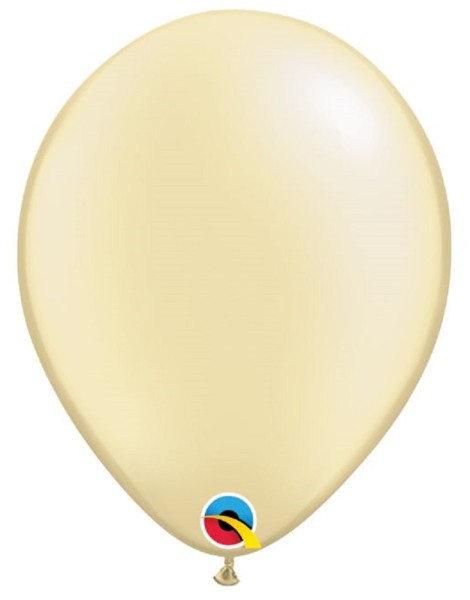 Qualatex Pearl Ivory Elfenbein 27,5cm 11 Inch Latex Luftballons