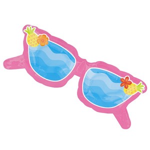 Pinke Sonnenbrille Spaß am Strand Party Folienballon 94cm 37"