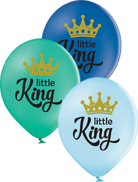 Little King Pastel Sortiment 30cm 12" Latex Luftballons Belbal
