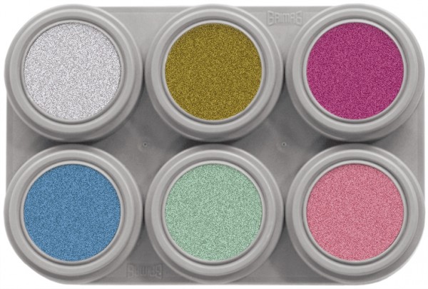 Grimas Water Make-up Pearl Palette 06 (6 x 2,5 ml)