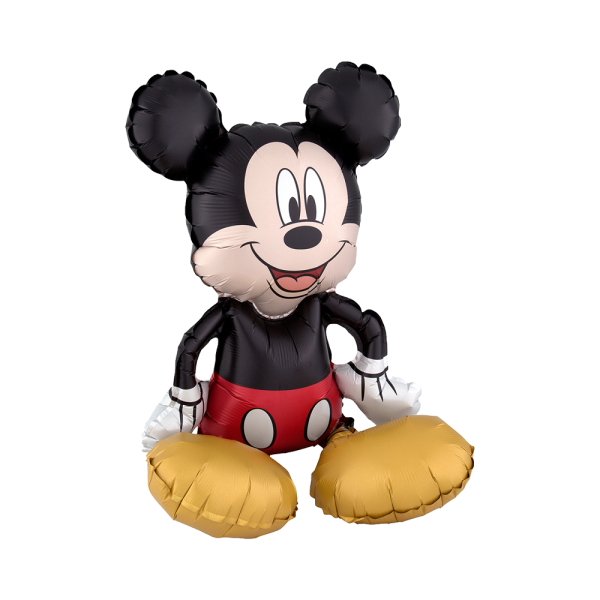 Mickey Mouse Disney Sitting Multi-Ballon Folienballon für Luftfüllung - 45 x 45cm