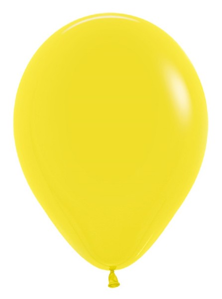 Sempertex 020 Fashion Yellow Gelb 25cm 10 Inch Latex Luftballons