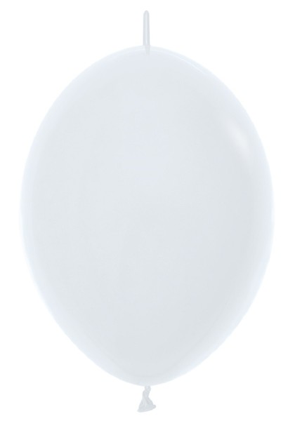 Link o Loon 005 Fashion White (Weiß) 15cm 6" Latex Luftballons Sempertex
