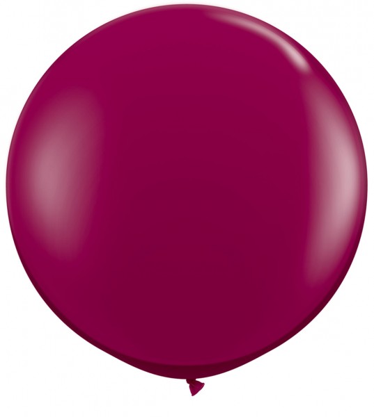Qualatex Jewel Sparkling Burgundy (Rot) 90cm 36" Latex Riesenluftballons