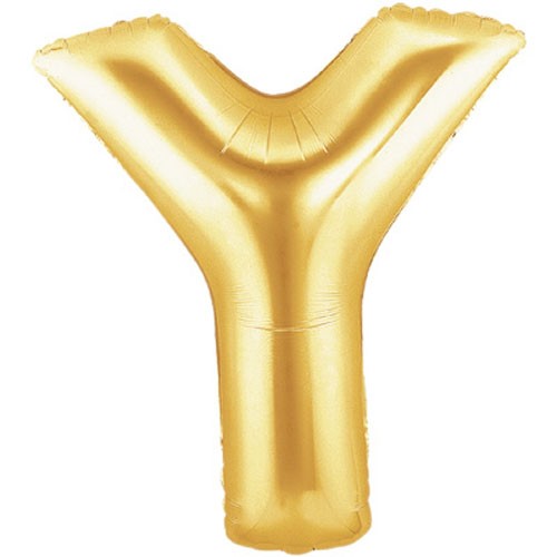 Buchstaben Y Gold Folienballon -101cm 40''