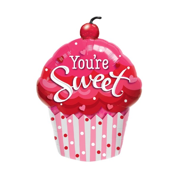 Cupcake You're Sweet Folienballon - 89cm 35''