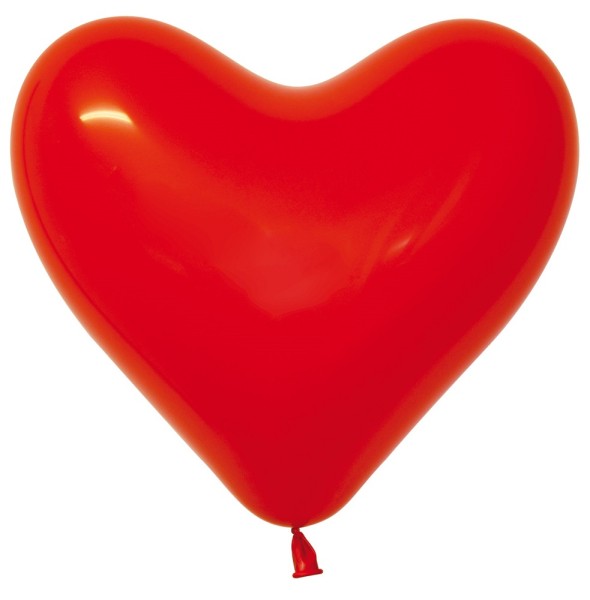 Sempertex Herz 015 Fashion Red (Rot) 30cm 12" Latex Luftballons