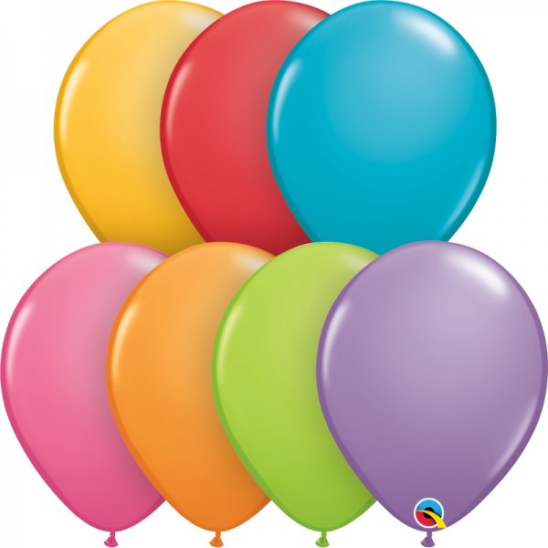 Qualatex Assortment Festive (bunt gemischt) 27,5cm 11" Latex Luftballons