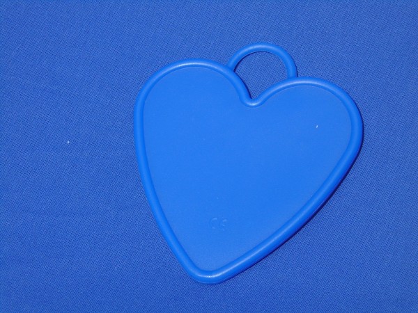 Luftballon Gewicht Herz-förmig groß in blau