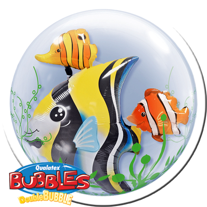 Qualatex Double Bubble Fisch 24" 61cm Luftballon