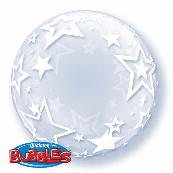 Qualatex Deco Bubbles Stylish Stars 24" 61cm Luftballon