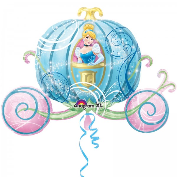Disney Kutsche Cinderella Folienballon 84cm 33"