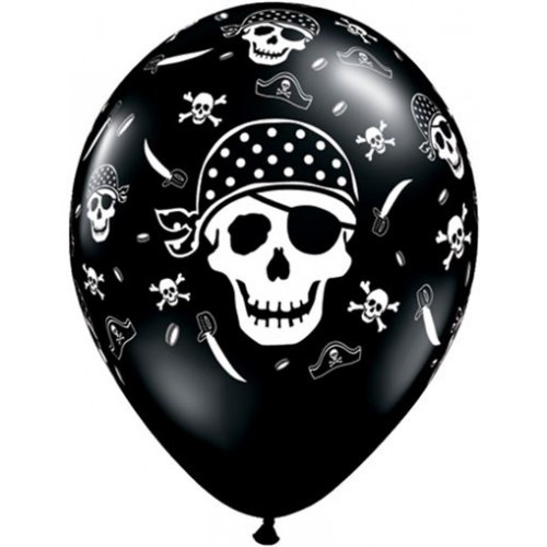 Piraten Motiv 27,5cm 11" Latex Luftballons Qualatex