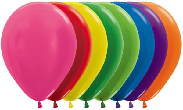 Sempertex 500 Metallic Assorted 30cm 12" Latex Luftballons