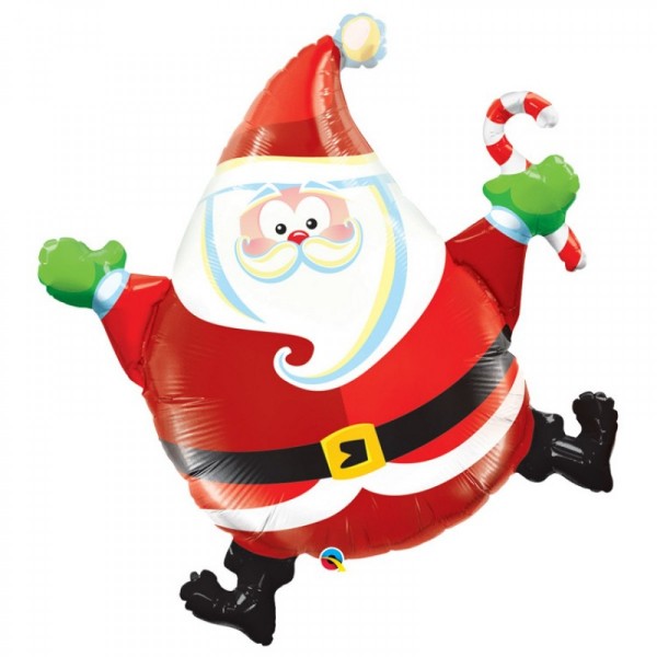 Weihnachtsmann Folienballon Santa Claus Dancing 93cm
