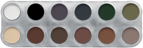 Grimas Eyeshadow - Rouge Palette 12 UX - 12 x 2g