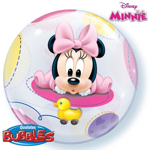 Qualatex Bubble Minnie Maus Baby 22" 56cm Luftballon