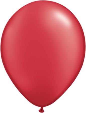 Qualatex Pearl Ruby Red (Rot) 27,5cm 11" Latex Luftballons