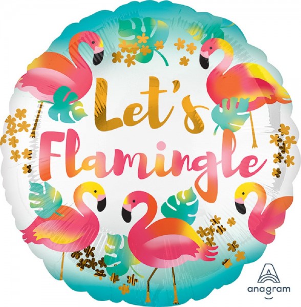 Let`s Flamingle Folienballon 45cm 18"