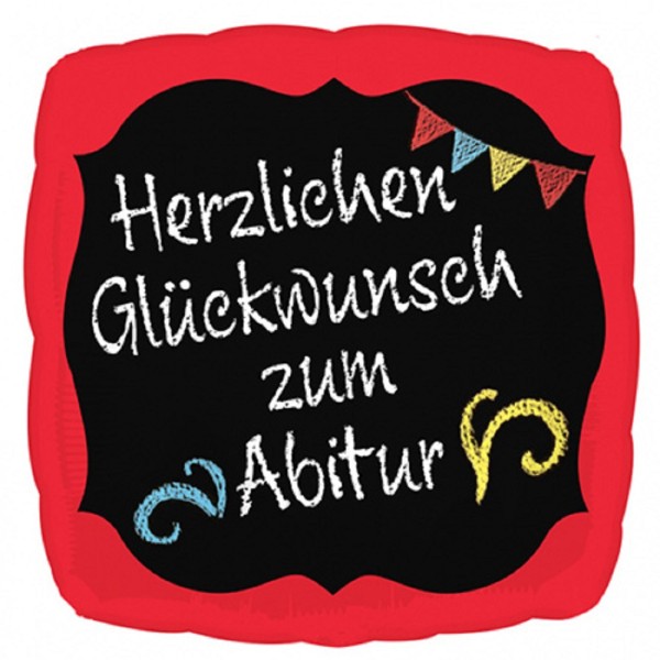 Herzlichen Glückwunsch zum Abitur Folienballon 18'' / 45cm